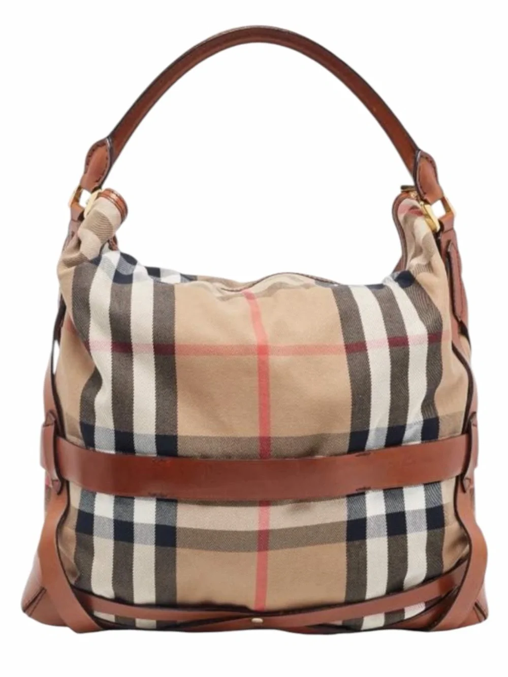 Burberry House Check Bridle Gosford Large Hobo Bag - Picture 4 of 14